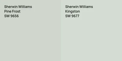 SW 9656 Pine Frost vs SW 9677 Kingston