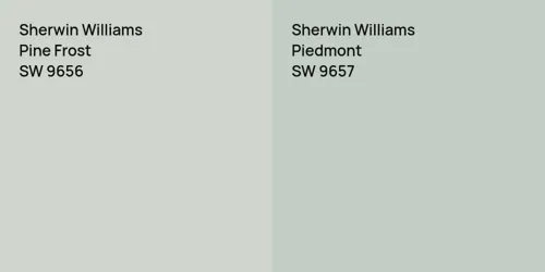 SW 9656 Pine Frost vs SW 9657 Piedmont