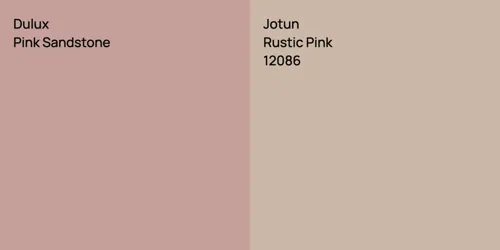 null Pink Sandstone vs 12086 Rustic Pink