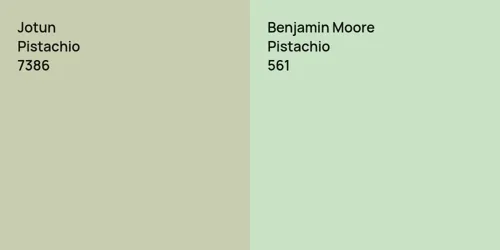 7386 Pistachio vs 561 Pistachio