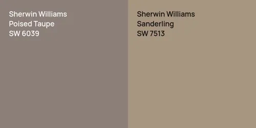 SW 6039 Poised Taupe vs SW 7513 Sanderling