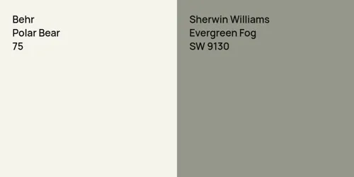 75 Polar Bear vs SW 9130 Evergreen Fog