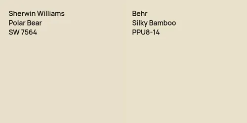 SW 7564 Polar Bear vs PPU8-14 Silky Bamboo