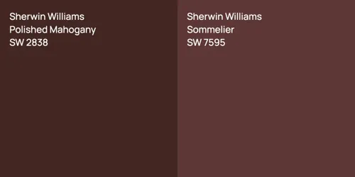 SW 2838 Polished Mahogany vs SW 7595 Sommelier