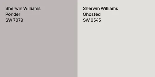 SW 7079 Ponder vs SW 9545 Ghosted