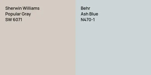 SW 6071 Popular Gray vs N470-1 Ash Blue