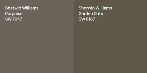 SW 7047 Porpoise vs SW 6167 Garden Gate