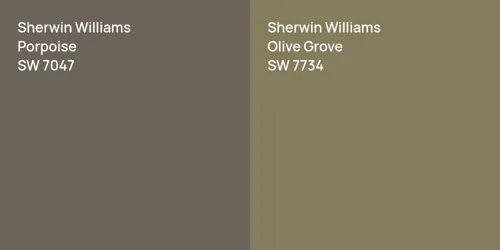 SW 7047 Porpoise vs SW 7734 Olive Grove