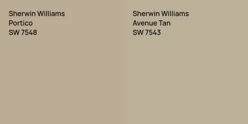 SW 7548 Portico vs SW 7543 Avenue Tan