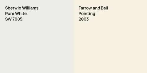 SW 7005 Pure White vs 2003 Pointing