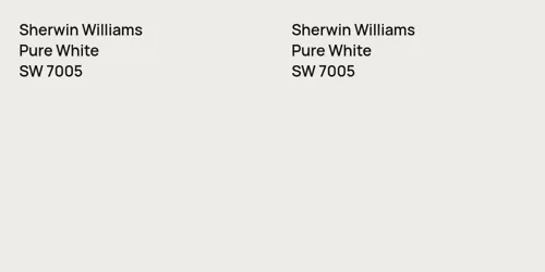 SW 7005 Pure White vs SW 7005 Pure White