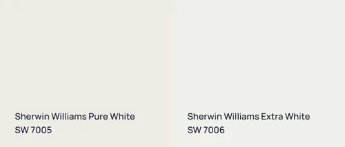 SW 7005 Pure White vs SW 7006 Extra White