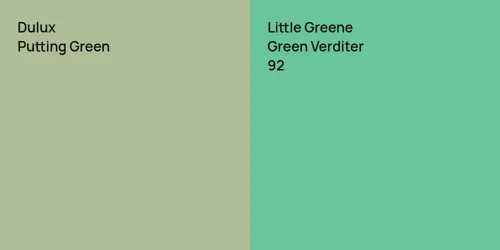  Putting Green vs 92 Green Verditer