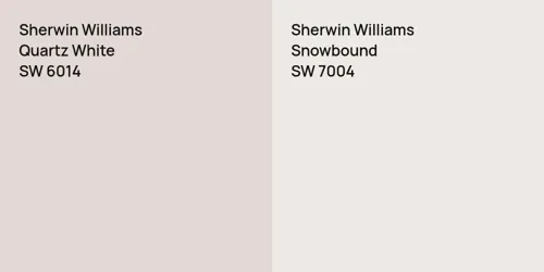 SW 6014 Quartz White vs SW 7004 Snowbound