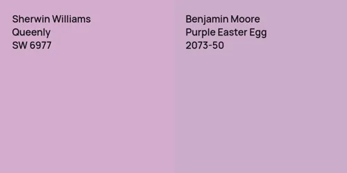 SW 6977 Queenly vs 2073-50 Purple Easter Egg