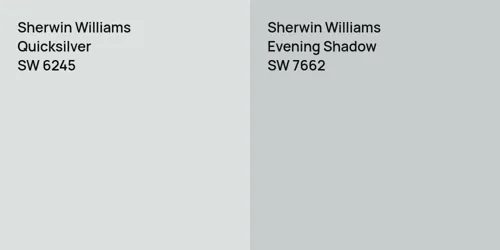 SW 6245 Quicksilver vs SW 7662 Evening Shadow