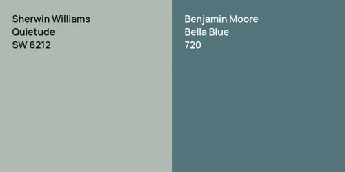 SW 6212 Quietude vs 720 Bella Blue