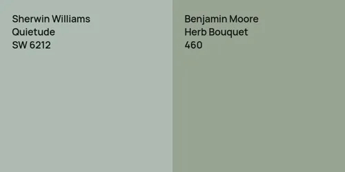 SW 6212 Quietude vs 460 Herb Bouquet