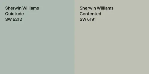 SW 6212 Quietude vs SW 6191 Contented