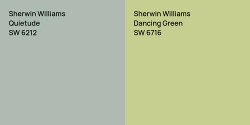 SW 6212 Quietude vs SW 6716 Dancing Green