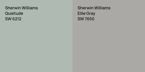 SW 6212 Quietude vs SW 7650 Ellie Gray