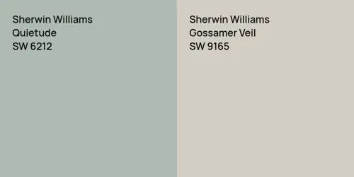 SW 6212 Quietude vs SW 9165 Gossamer Veil