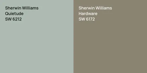 SW 6212 Quietude vs SW 6172 Hardware