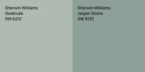 SW 6212 Quietude vs SW 9133 Jasper Stone