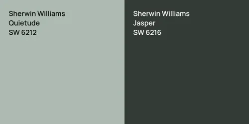 SW 6212 Quietude vs SW 6216 Jasper