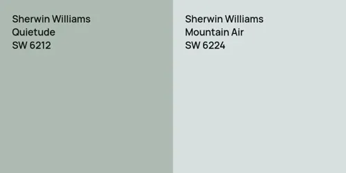 SW 6212 Quietude vs SW 6224 Mountain Air