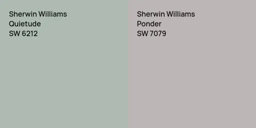 SW 6212 Quietude vs SW 7079 Ponder