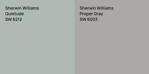 SW 6212 Quietude vs SW 6003 Proper Gray