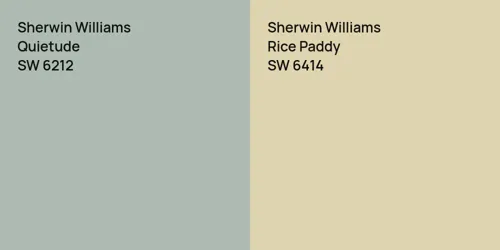 SW 6212 Quietude vs SW 6414 Rice Paddy