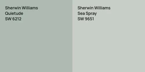 SW 6212 Quietude vs SW 9651 Sea Spray