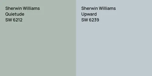 SW 6212 Quietude vs SW 6239 Upward