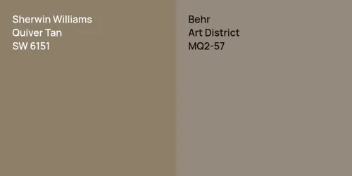 SW 6151 Quiver Tan vs MQ2-57 Art District