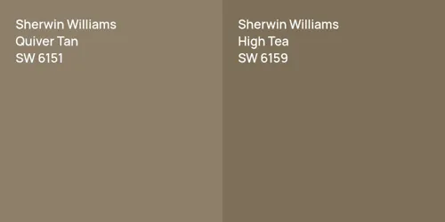 SW 6151 Quiver Tan vs SW 6159 High Tea