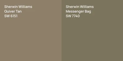 SW 6151 Quiver Tan vs SW 7740 Messenger Bag