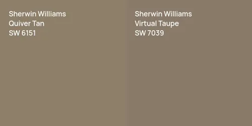 SW 6151 Quiver Tan vs SW 7039 Virtual Taupe