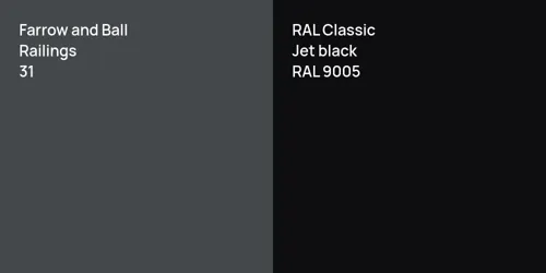 31 Railings vs RAL 9005  Jet black