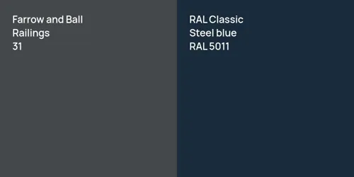 31 Railings vs RAL 5011  Steel blue