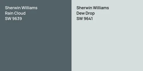 SW 9639 Rain Cloud vs SW 9641 Dew Drop