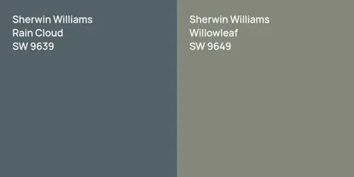 SW 9639 Rain Cloud vs SW 9649 Willowleaf