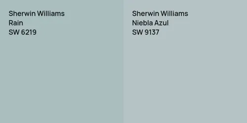 SW 6219 Rain vs SW 9137 Niebla Azul