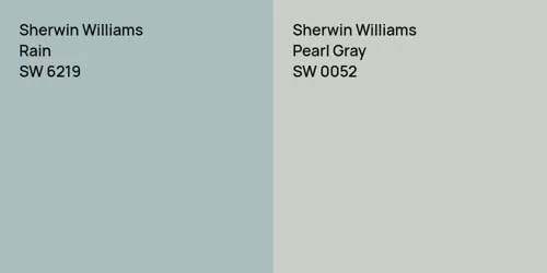 SW 6219 Rain vs SW 0052 Pearl Gray