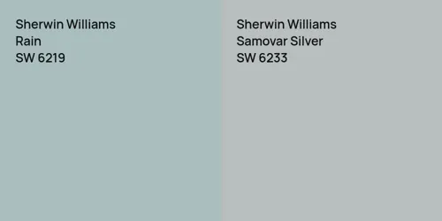 SW 6219 Rain vs SW 6233 Samovar Silver