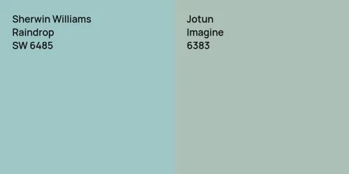 SW 6485 Raindrop vs 6383 Imagine