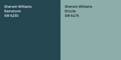 SW 6230 Rainstorm vs SW 6479 Drizzle