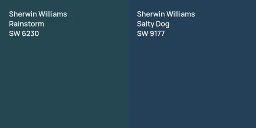 SW 6230 Rainstorm vs SW 9177 Salty Dog