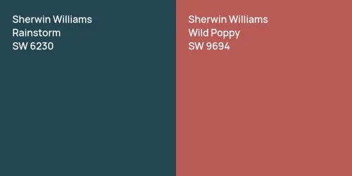 SW 6230 Rainstorm vs SW 9694 Wild Poppy